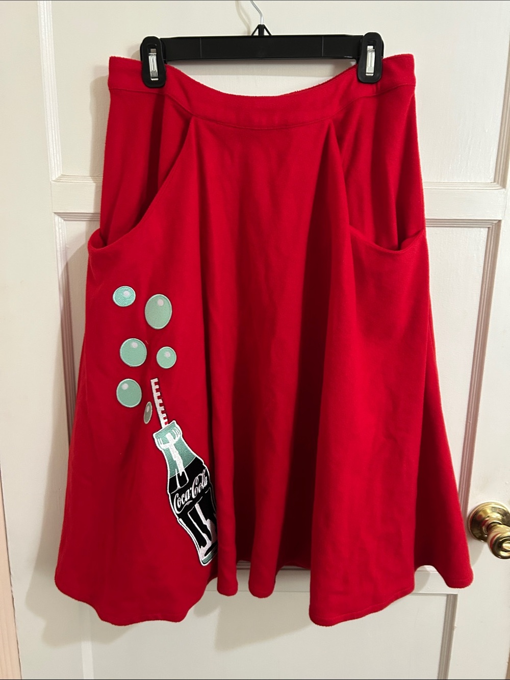 Coca Cola Red Unique Vintage Skirt L